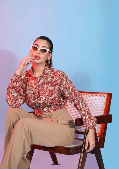 FEMELLA VOL-11 BY SHUBH VASTRA CREPE TOP WESTERN WEAR MANUFACTURER IN INDIA